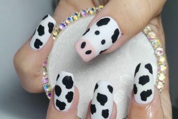 ảnh nail bò sữa cực ngầu