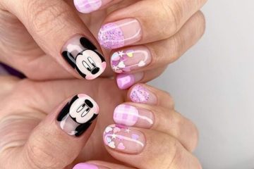 ảnh nail chuột mickey cực đẹp