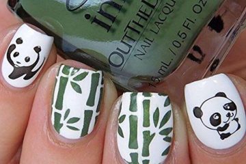 ảnh nail gấu trúc