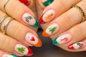 ảnh nail noel sang chảnh