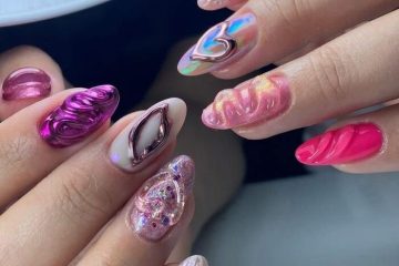 ảnh nail rắc đá