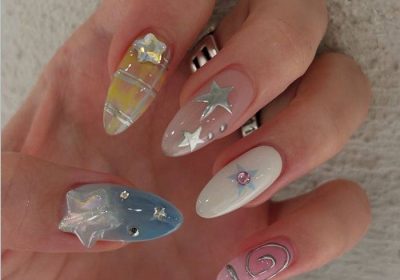 ảnh nail tiểu thư cực sang