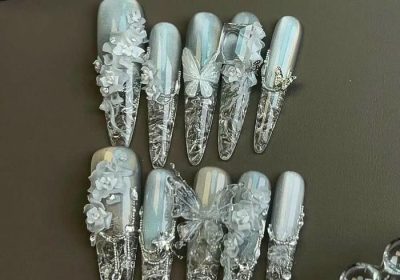 ảnh nail tiểu thư siêu xinh