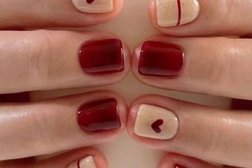 ảnh nail trái tim cực đáng yêu