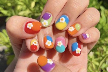 ảnh nail vẽ hoa siêu đẹp