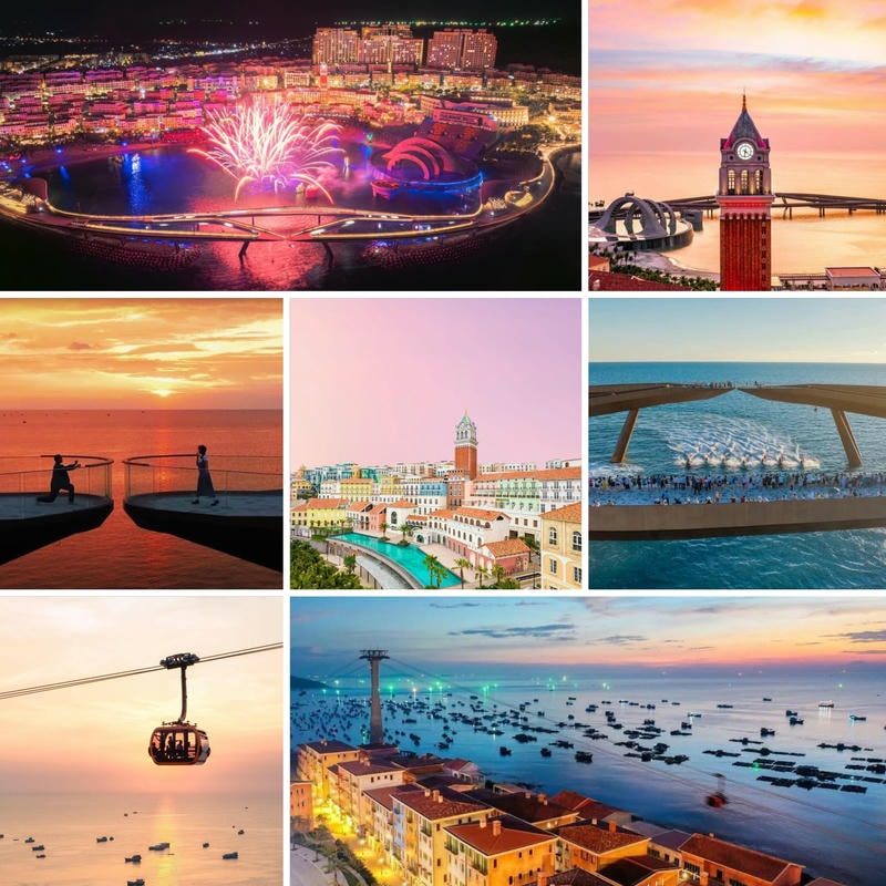 Ảnh các địa danh du lịch tại miền Nam Sunset Town – Thị trấn Hoàng Hôn, Phú Quốc