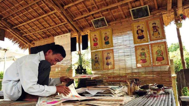ảnh các điểm du lịch tại bắc ninh Làng tranh Đông Hồ