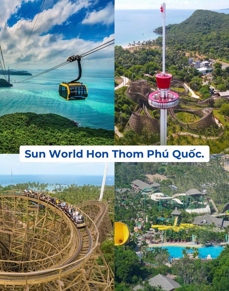 ảnh các điểm du lịch tại phú quốc sun world hòn thơm