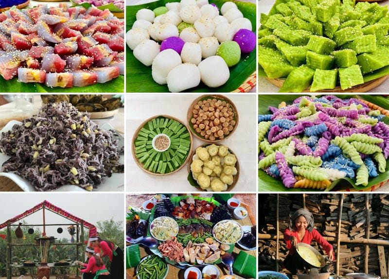 Ảnh điểm tham quan tại làng văn hóa du lịch các dân tộc Việt Nam khu Ẩm thực - Làng nghề truyền thống