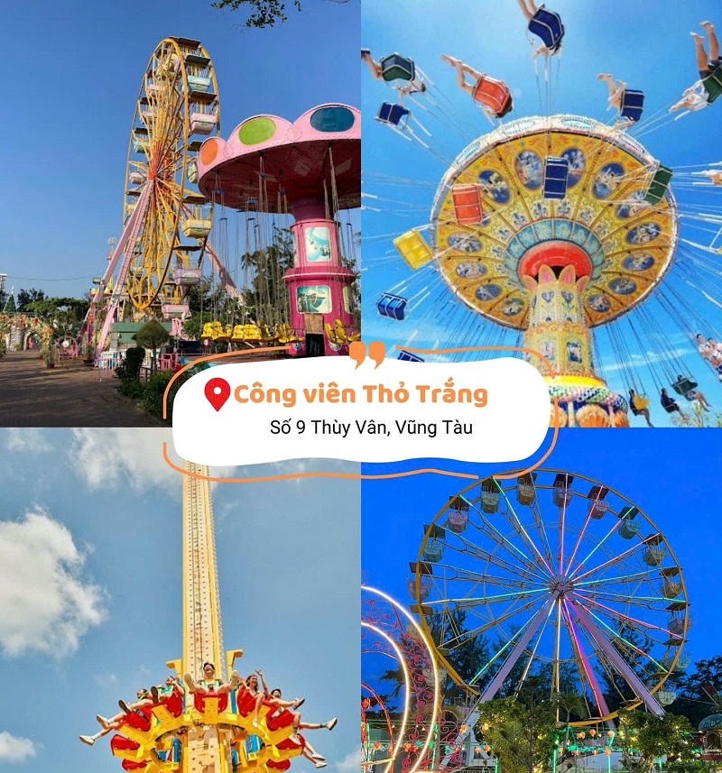 địa điểm du lịch tại miền nam công viên thỏ trắng vũng tàu
