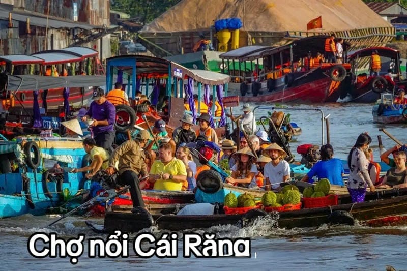ảnh địa điểm du lịch tại miền tây chợ nổi cái răng cần thơ
