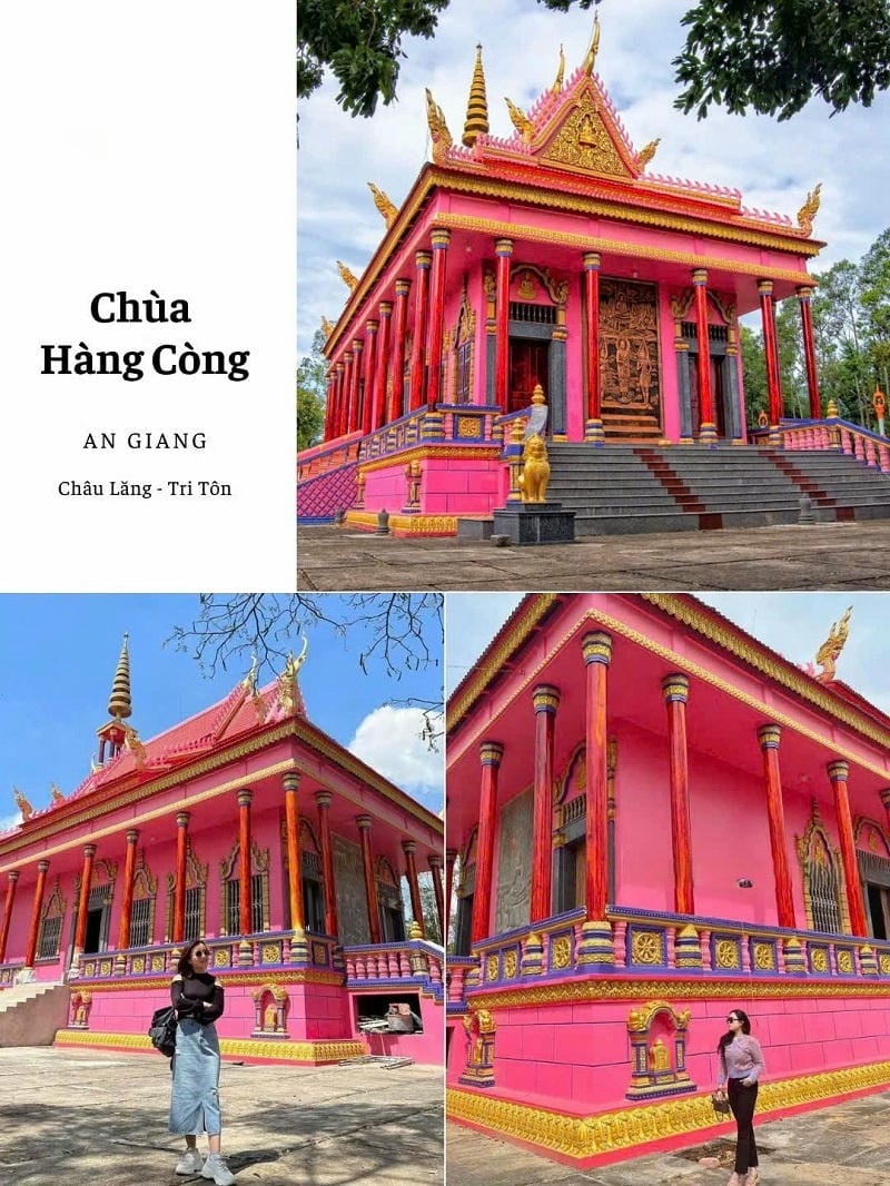 ảnh địa điểm du lịch tại miền tây chùa hàng còng an giang