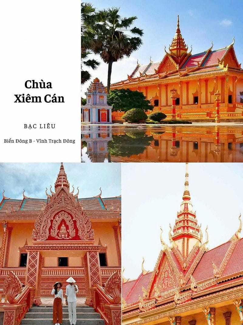 ảnh địa điểm du lịch tại miền tây chùa xiêm cán bạc liêu