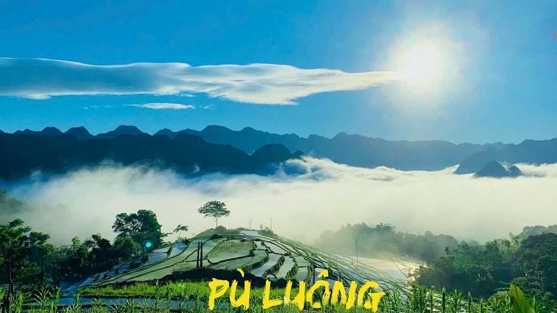 Ảnh các địa danh du lịch tại miền Trung Pù Luông