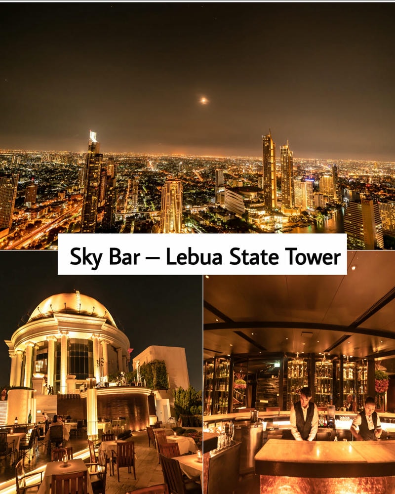 Ảnh các điểm du lịch nổi tiếng tại Bangkok Sky Bar – Lebua