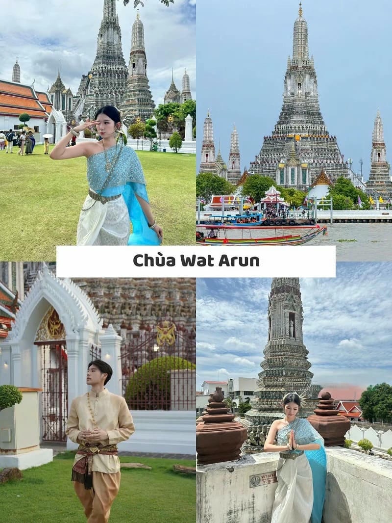 Ảnh các điểm du lịch nổi tiếng tại Bangkok Chùa Wat Arun