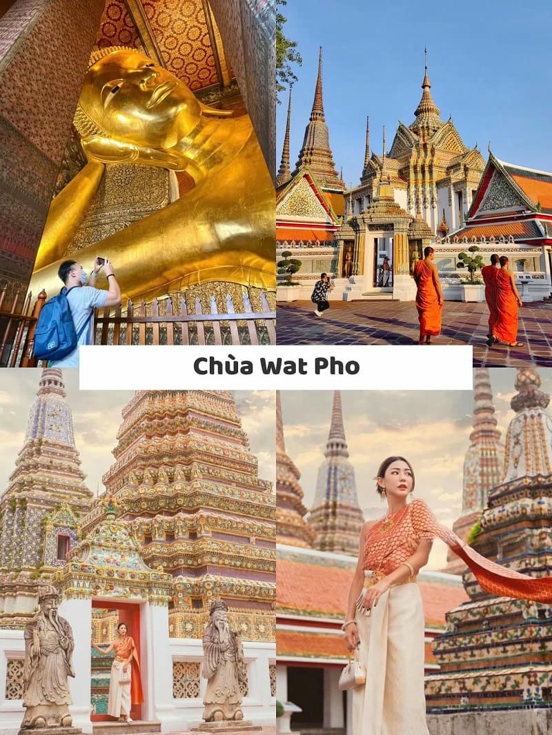 Ảnh các điểm du lịch nổi tiếng tại Bangkok Chùa Wat Pho