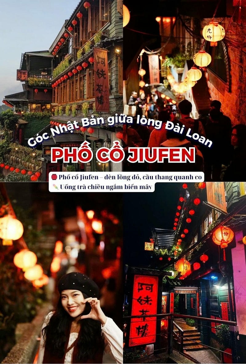 Ảnh các điểm du lịch nổi tiếng tại Đài Loan Phố cổ Jiufen