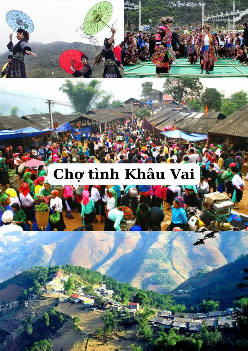 Ảnh các địa điểm du lịch tại Hà Giang Chợ tình Khâu Vai