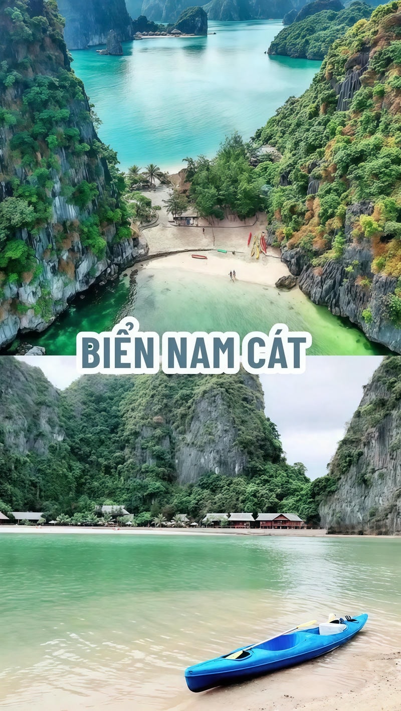 ảnh các địa điểm du lịch tại hải phòng biển nam cát