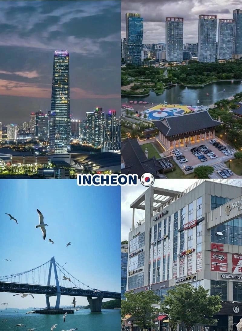 Ảnh các điểm du lịch tại Hàn Quốc Incheon