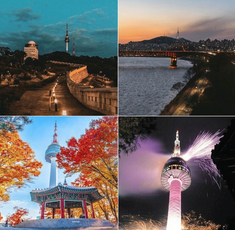 Ảnh các điểm du lịch tại Hàn Quốc Namsan Tower