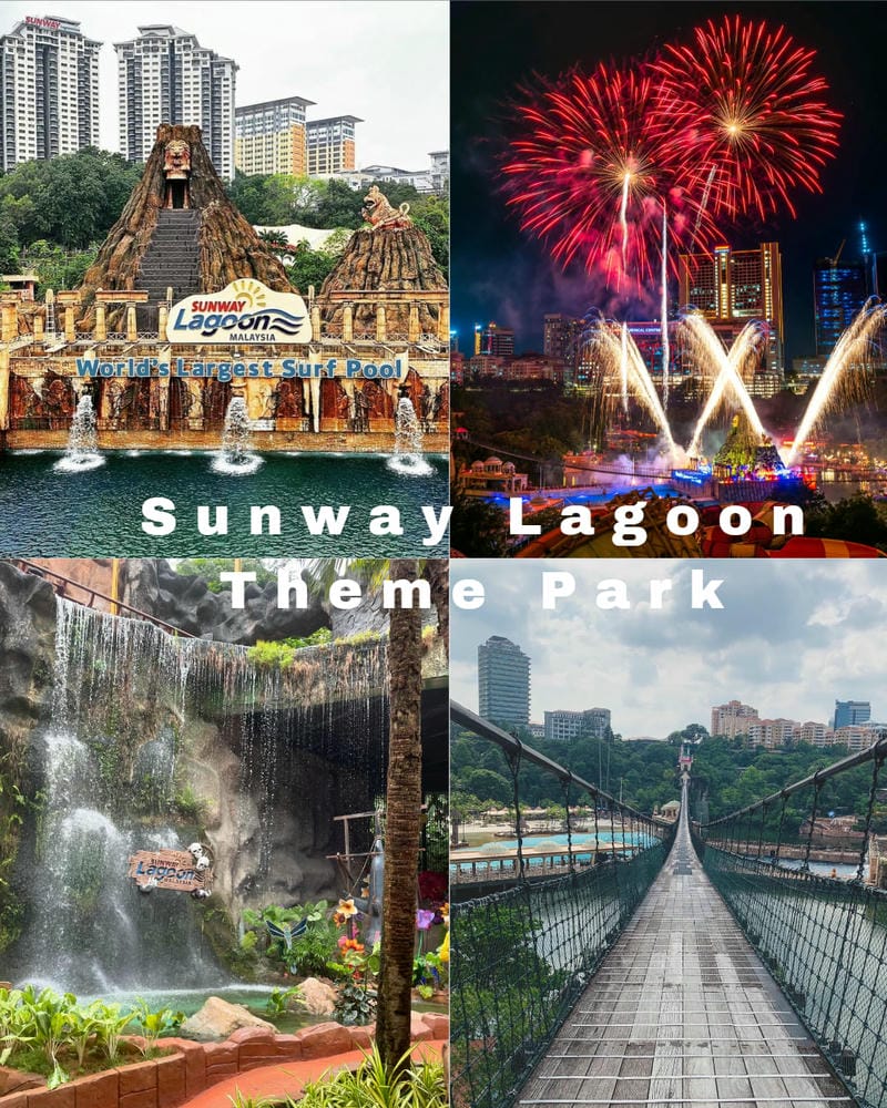 Ảnh các điểm du lịch nổi tiếng tại Kuala Lumpur Sunway Lagoon Theme Park