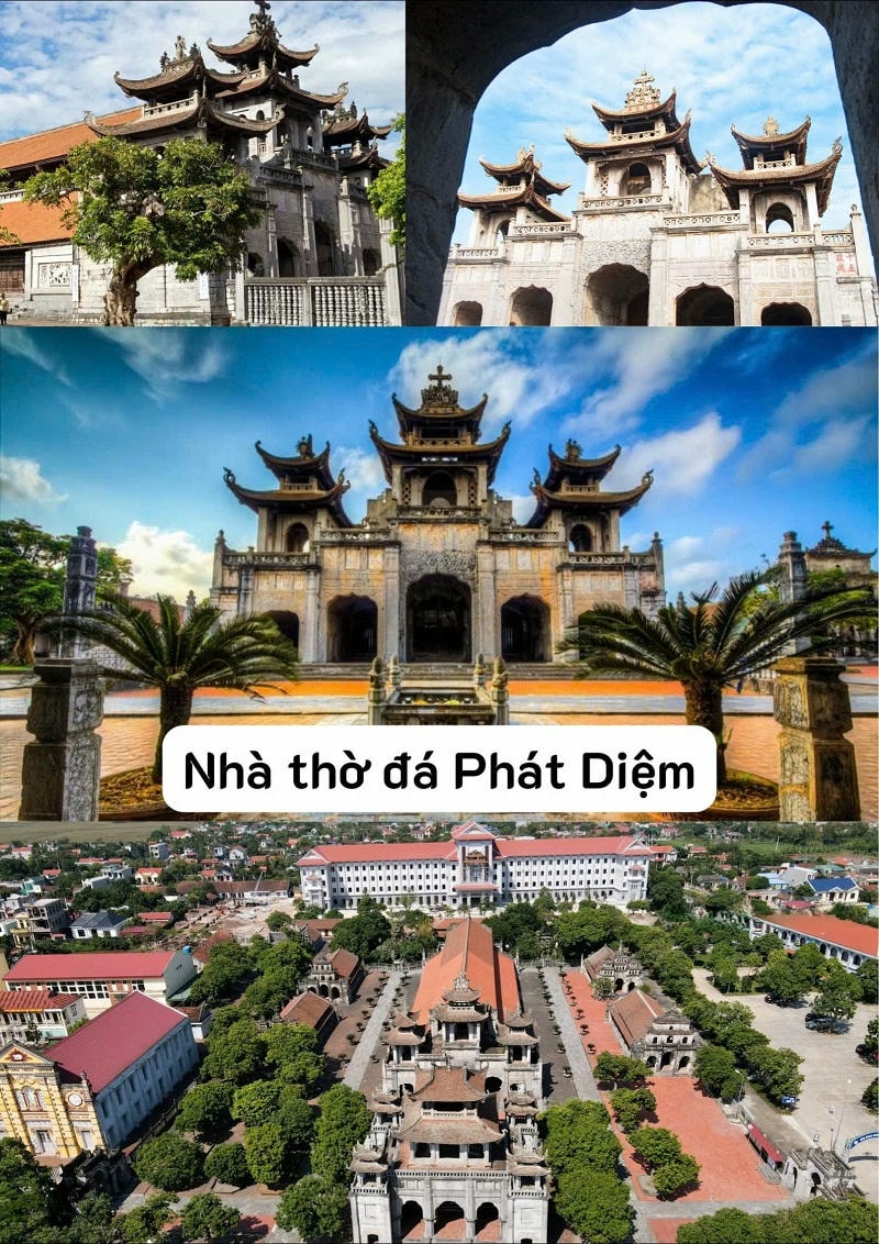Ảnh các địa điểm du lịch tại Ninh Bình Nhà thờ Phát Diệm