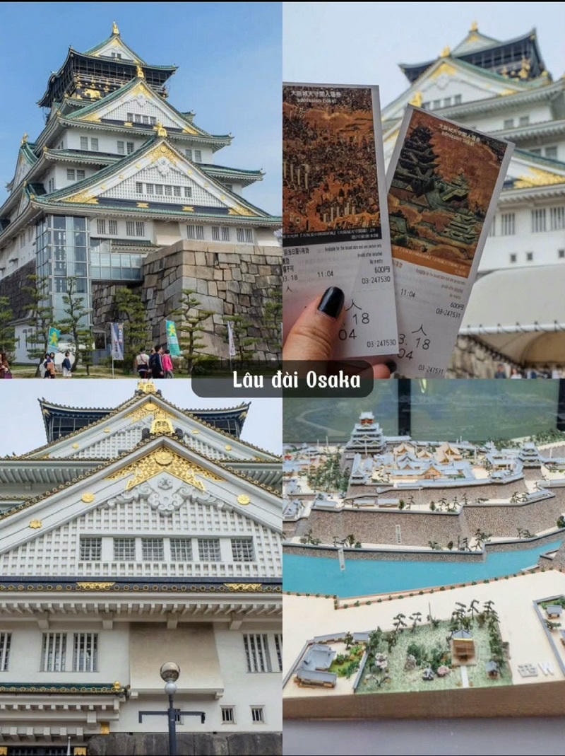 Ảnh các điểm du lịch nổi tiếng tại Osaka Lâu đài Osaka