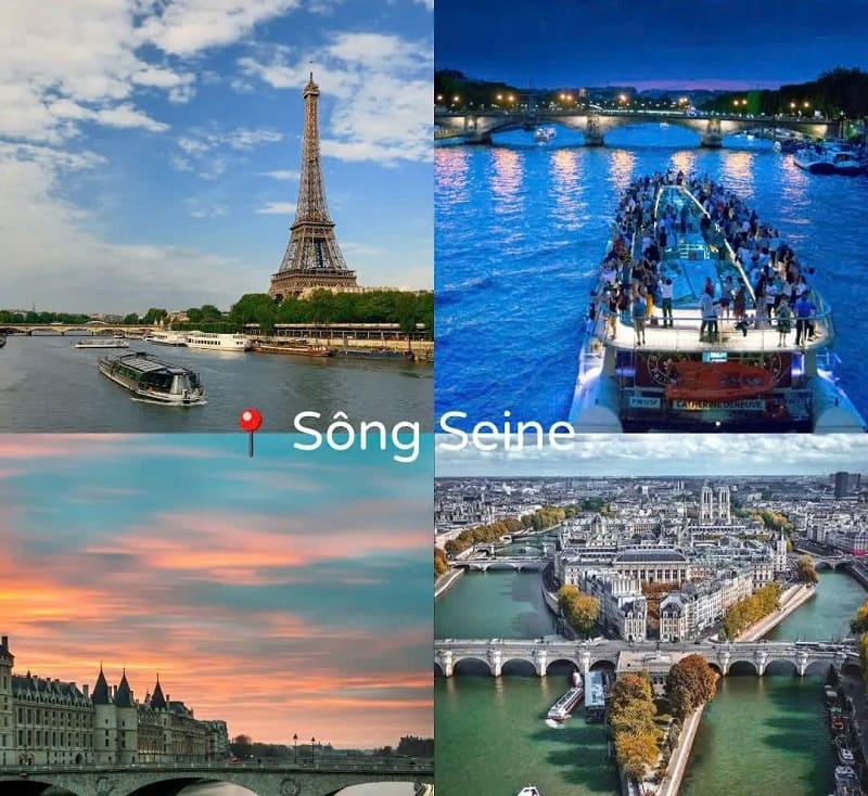 Ảnh các điểm du lịch tại Pháp Sông Seine