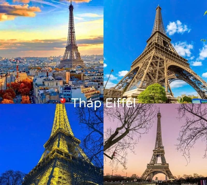 Ảnh các điểm du lịch tại Pháp Tháp Eiffel