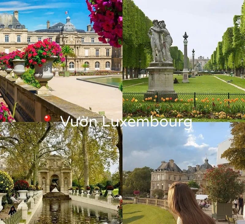 Ảnh các điểm du lịch tại Pháp Vườn Luxembourg