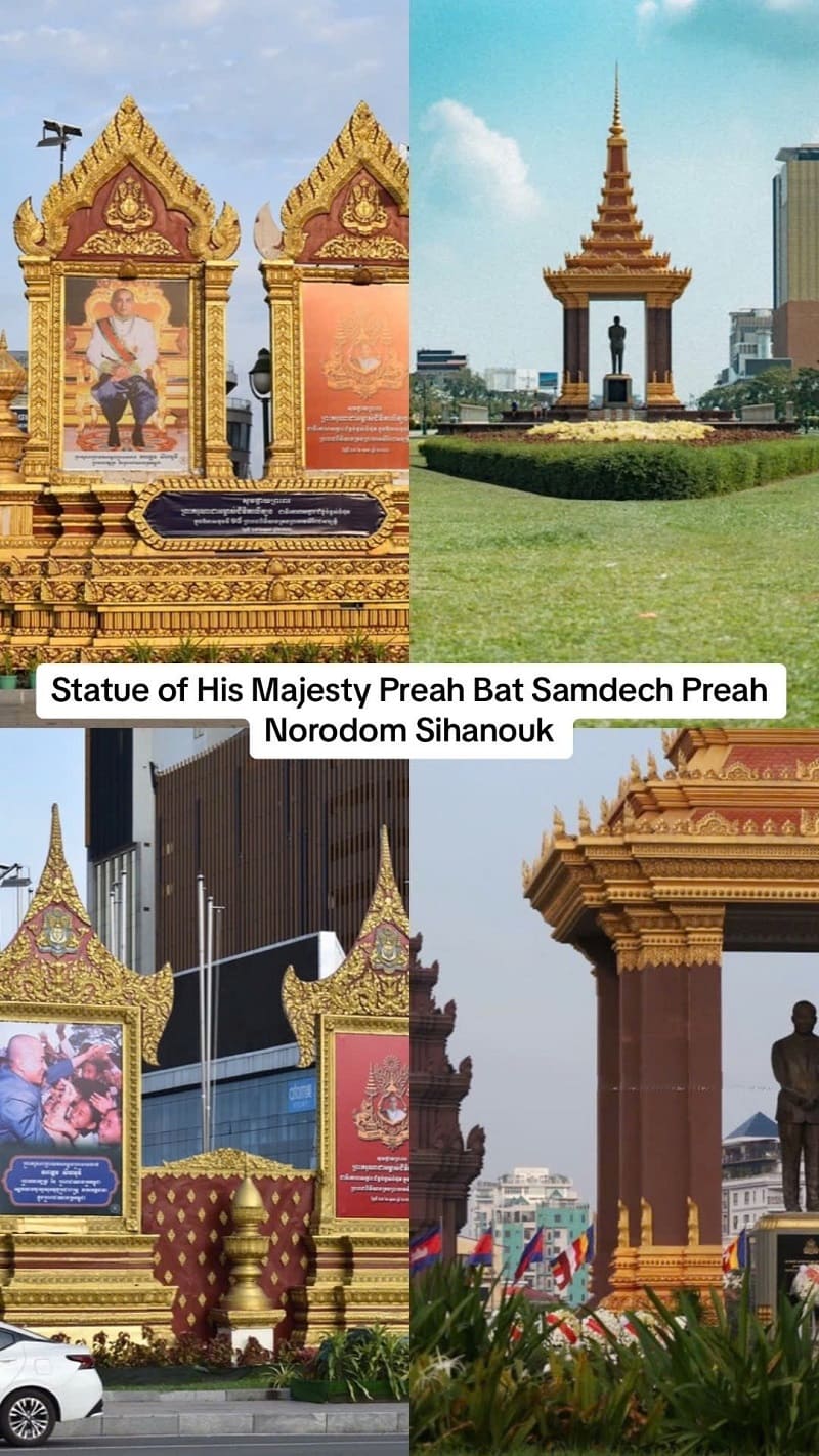 Ảnh các điểm du lịch tại PhnomPenh Statue of His Majesty Norodom Sihanouk
