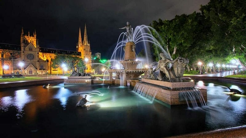 ảnh các điểm du lịch nổi tiếng tại sydney Công viên Hyde