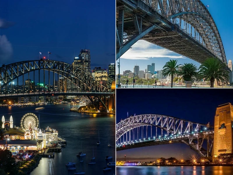 ảnh các điểm du lịch nổi tiếng tại sydney cầu Sydney Harbour Bridge