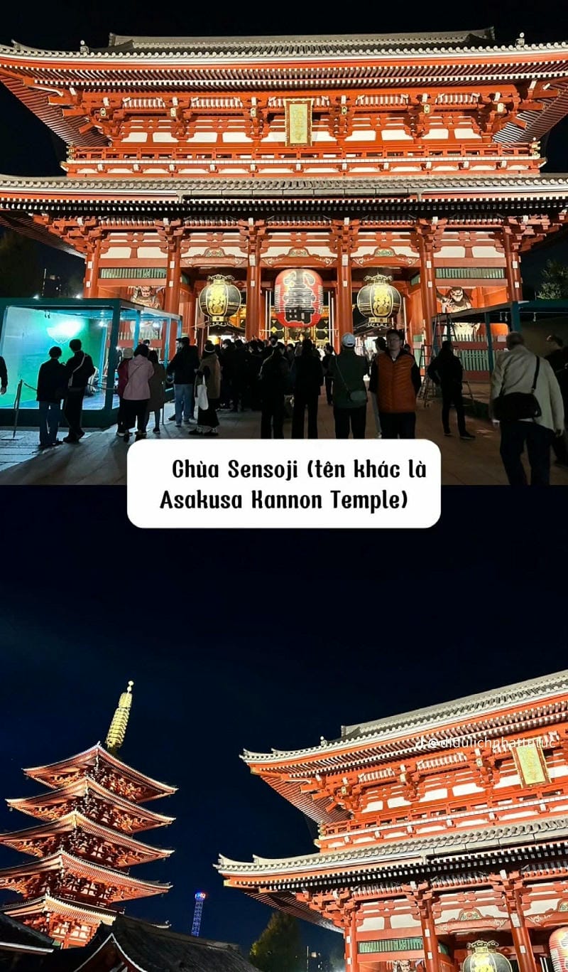 Ảnh các điểm du lịch tại Tokyo Chùa Sensoji