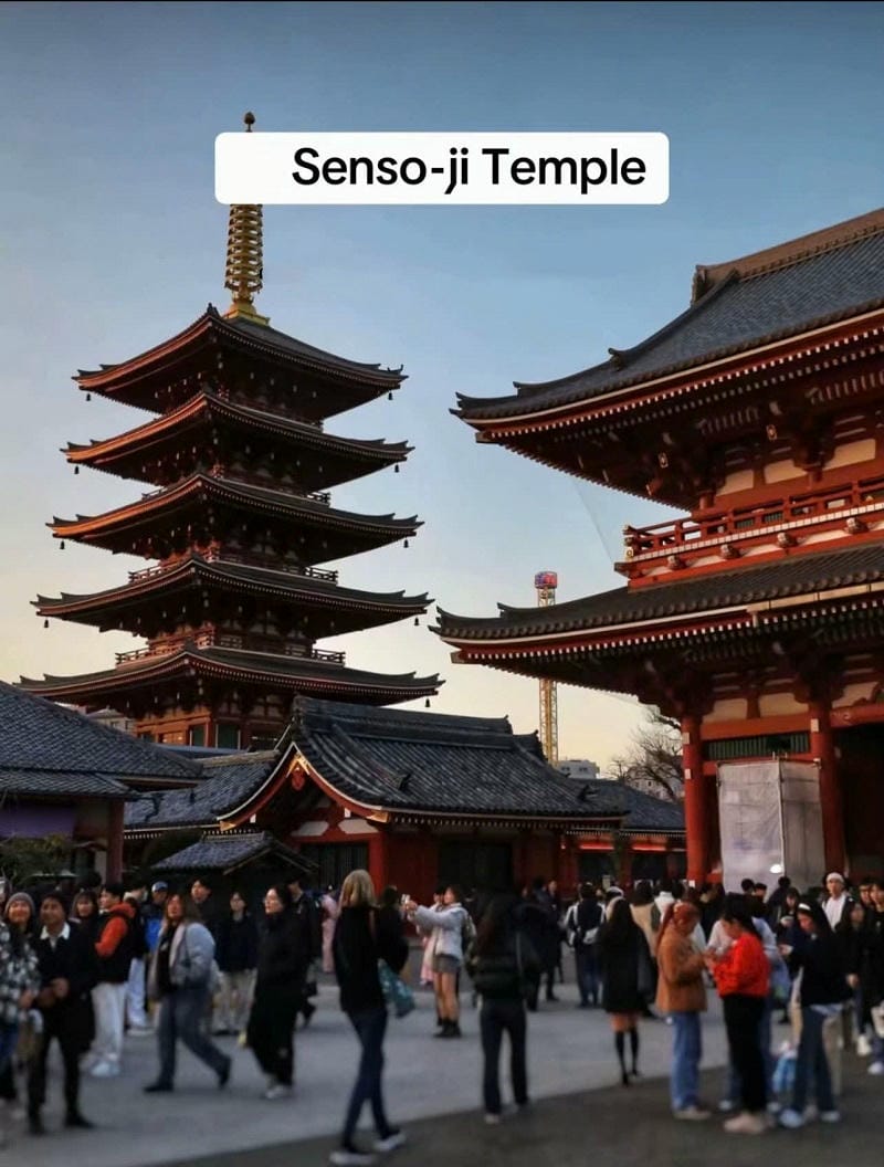 Ảnh các điểm du lịch tại Tokyo Sensoji Temple