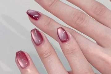 hình ảnh nail mắt mèo dễ thương
