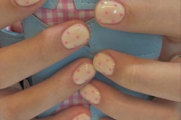 hình nail chấm bi cực xinh