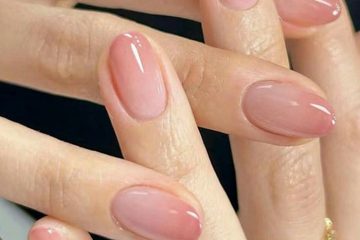 hình nail màu nude cực đẹp