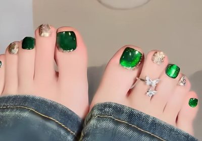 nail chân mắt mèo màu xan