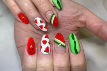 nail dưa hấu cực cute