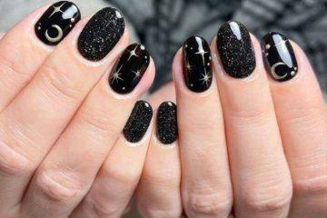 nail màu đen siêu sang