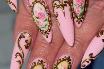nail rose siêu đẹp