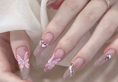 nail tiểu thư vẽ hoa