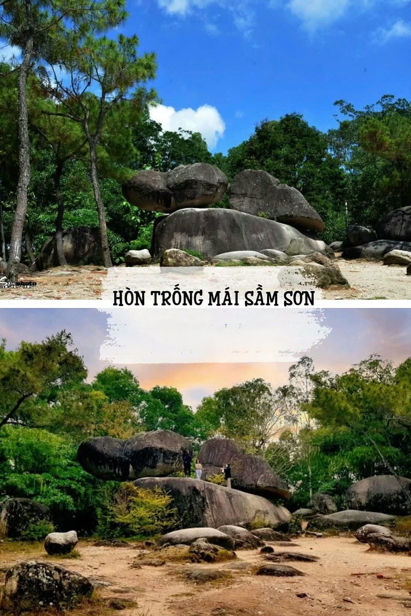 Ảnh các địa điểm du lịch tại Sầm Sơn Hòn Trống Mái