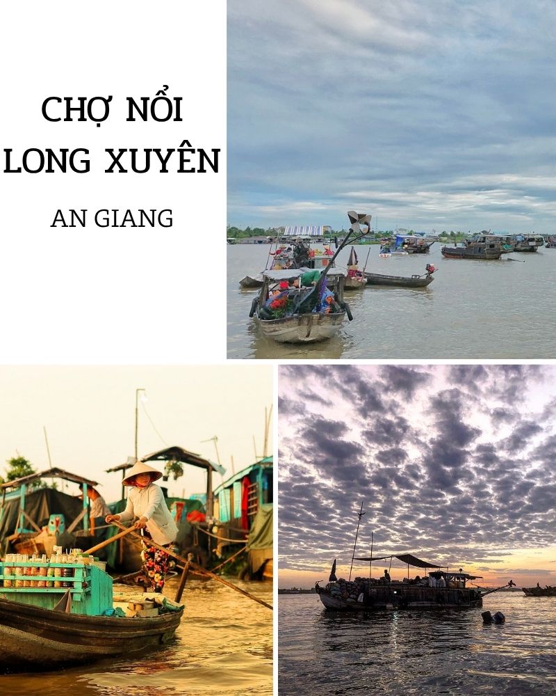 ảnh các điểm du lịch tại an giang Chợ nổi Long Xuyên