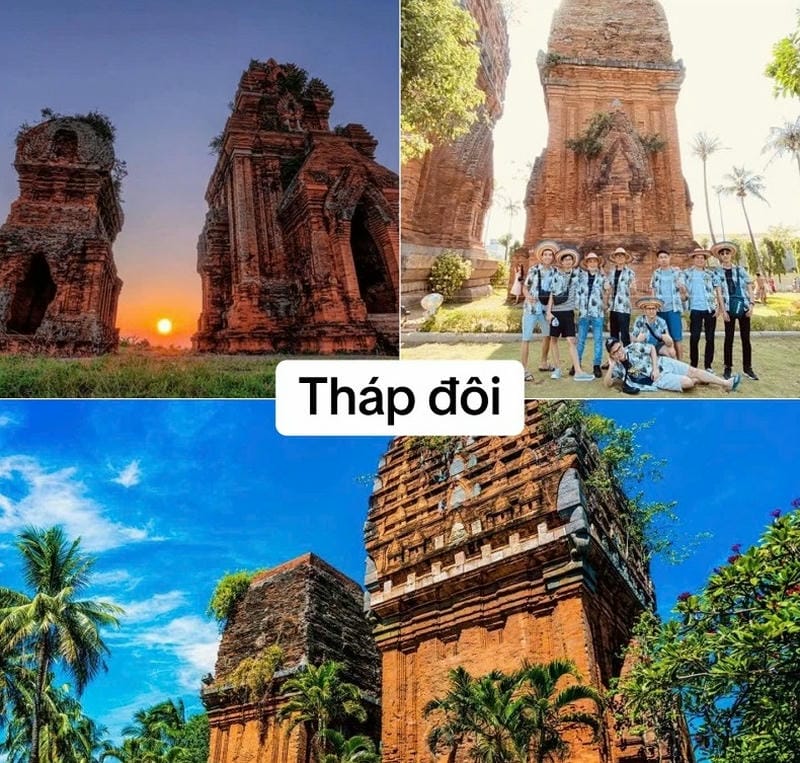 Ảnh các điểm du lịch tại Bình Định: Tháp Đôi