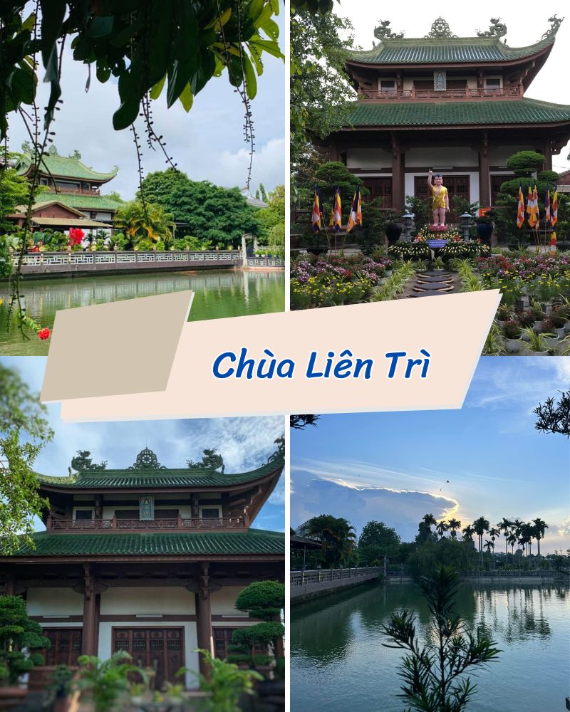 Ảnh các điểm du lịch tại Củ Chi chùa Liên Trì