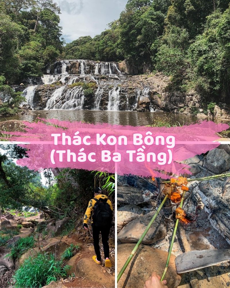 ảnh các điểm du lịch tại gia lai Thác Kon Bông (Thác Ba Tầng)